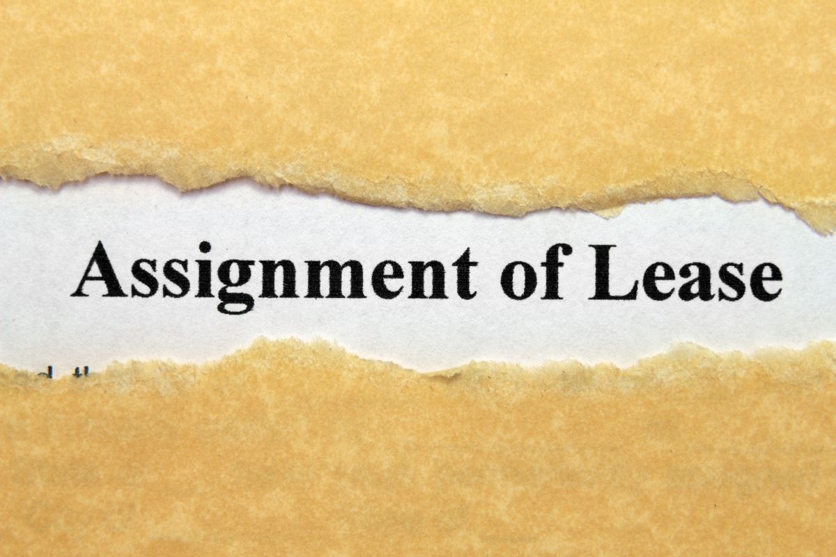 assigning part of a lease